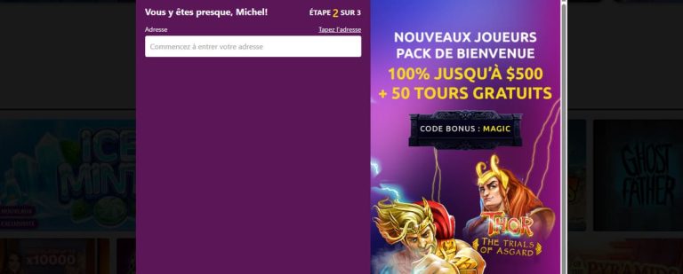Slots Magic Casino souscription